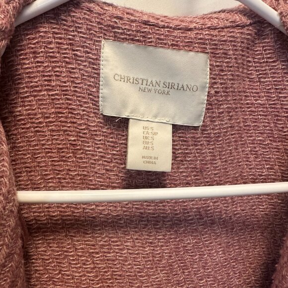 Christian Siriano New York Pink Wool Overcoat Small Peacoat - Picture 4 of 5